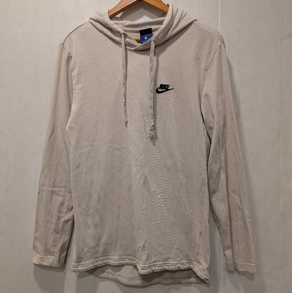 NIKE Men's Beige Hoodie Shirt size small